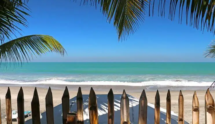 Beautiful beach view of Esmeraldas, Ecuador